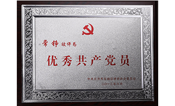 优秀共产党员荣誉(常铮律师)